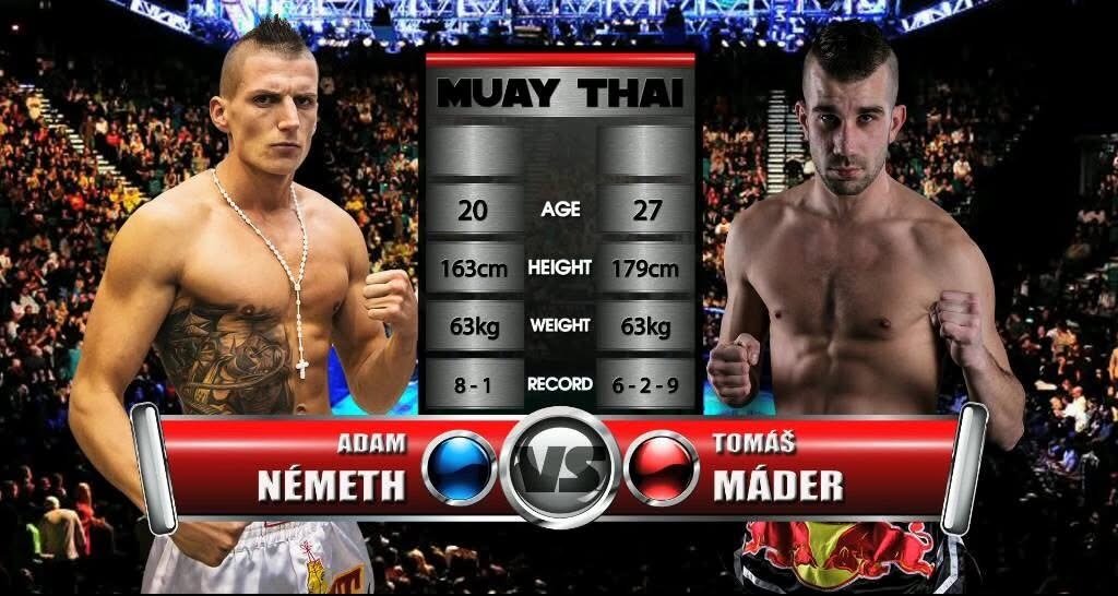 Plakát: Németh Ádám vs Tomáš Máder, Muay Thai